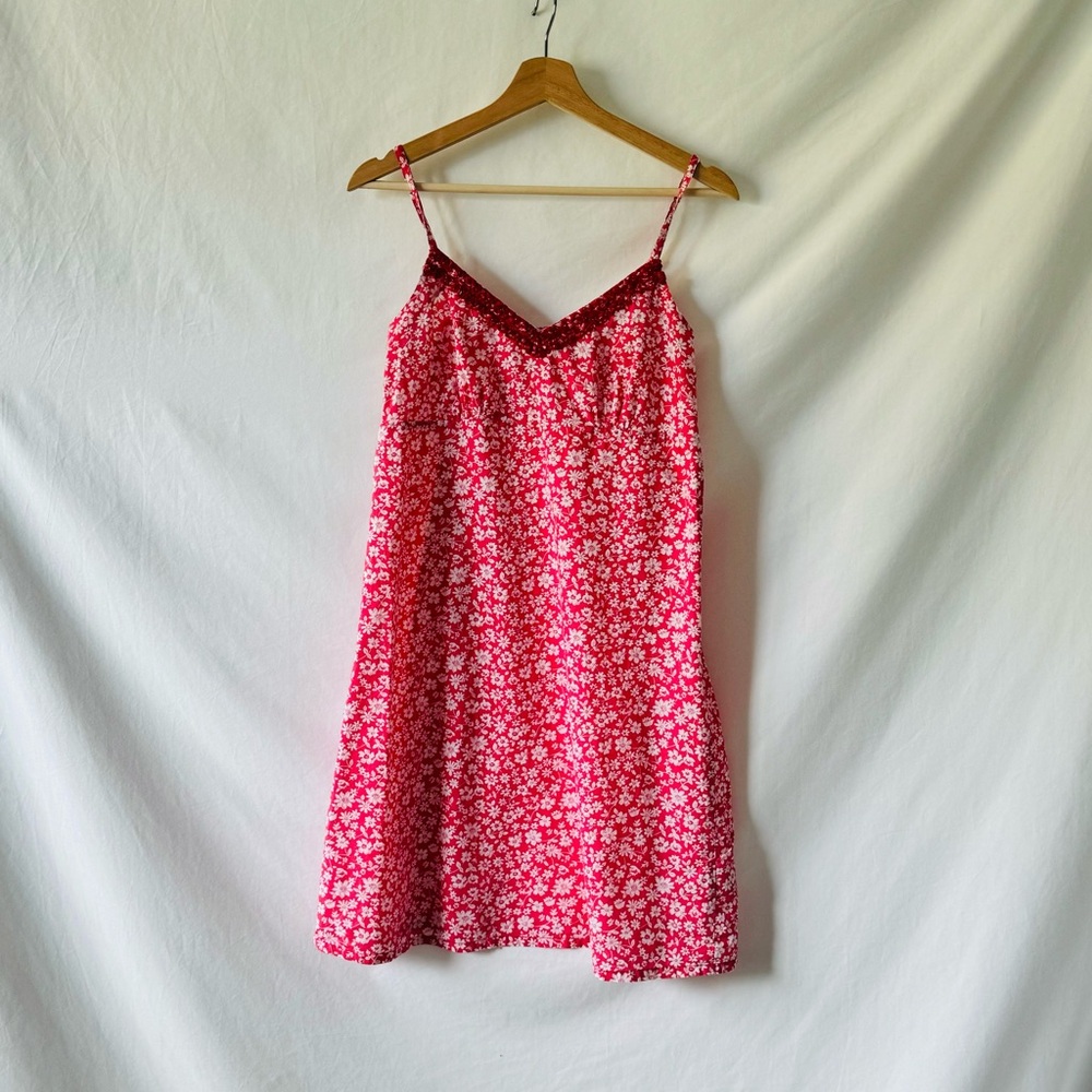 2/$20 Boden Pink and White Floral Cotton Mini Sundress